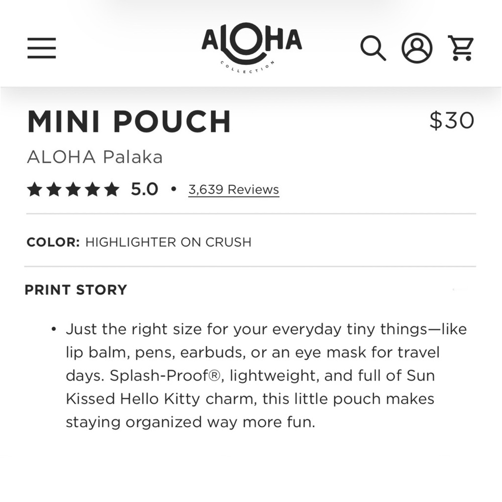 ALOHA Collection Mini Pouch - Picture 3 of 6